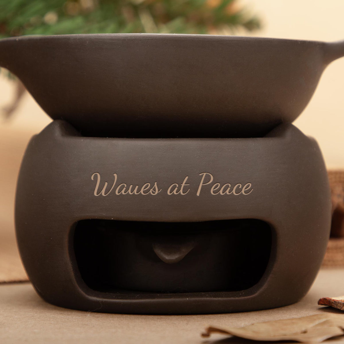 Leaf Shaped Ceramic Incense Burner,Handmade Aroma