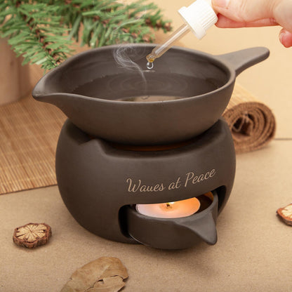 Leaf Shaped Ceramic Incense Burner,Handmade Aroma