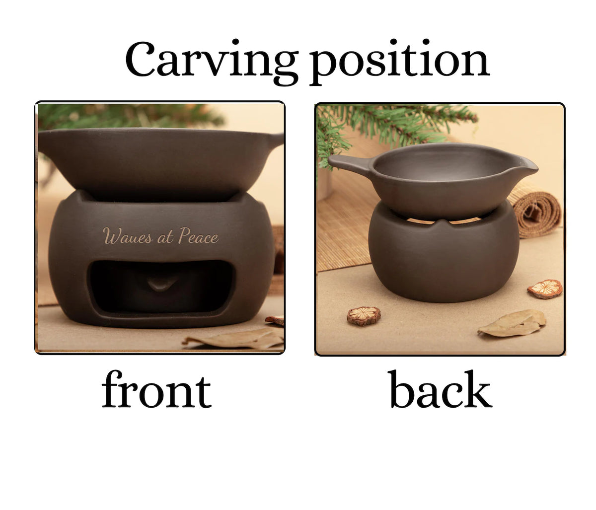 Leaf Shaped Ceramic Incense Burner,Handmade Aroma