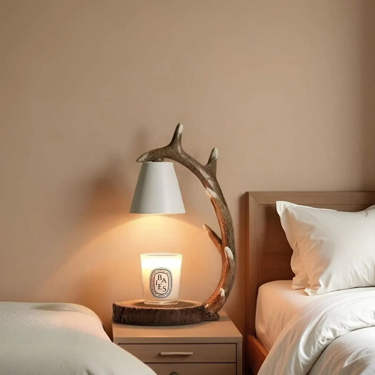 Vintage Moon Candle Warmer Lamp, Luxury Dimmable Timer Scent Lamp