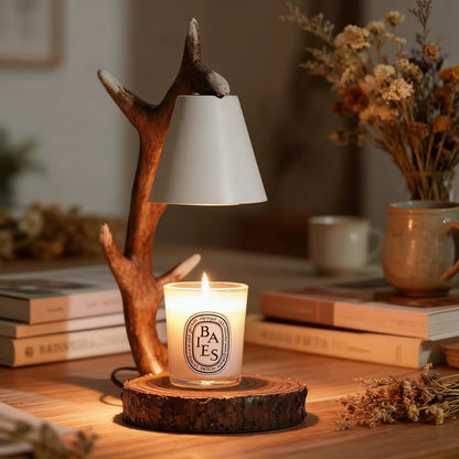 Vintage Moon Candle Warmer Lamp, Luxury Dimmable Timer Scent Lamp
