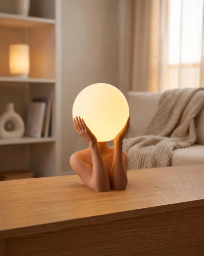 Serenity Sculptural Art Lamp, Modern Decor, Bedside Lamp, Unique Light